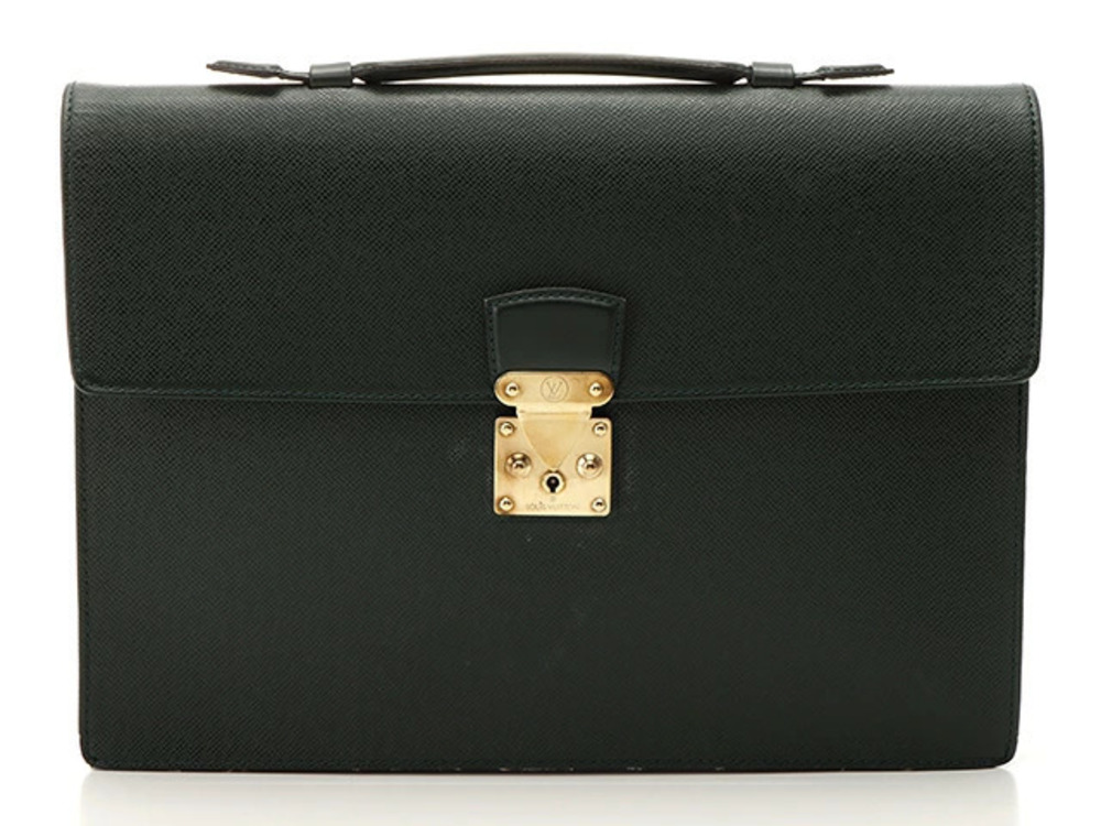 LOUIS VUITTON Serviette Clado Taiga Epicea Business Bag